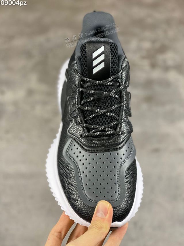 Adidas鞋 B32283 純黑皮面 阿迪達斯休閒運動鞋 男女同款  hdx13351